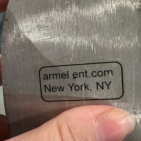 Extra Tall Pewter Bud Vase 19 inch by Armel Interprise - Picture 10 of 12